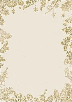 sigel DP422 Christmas Motif Papers "Golden Christmas" 90 gsm A4 100 sheets