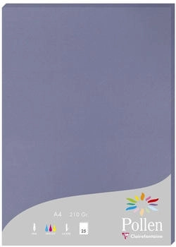 Clairefontaine Pollen Papier Vergissmeinnicht 210g/m&sup2; DIN-A4 25 Blatt (24219C)