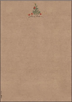 sigel Weihnachtsbriefpapier DP415, Christmas with apples, A4, 100g/m&sup2;, 100 Blatt