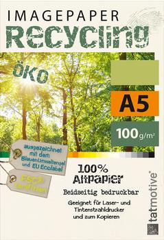 Tatmotive Kopierpapier Imagepaper, A5, Recycling, 100g/qm, naturweiß, 500 Blatt (01-0158-0100-00501)
