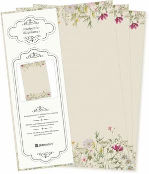 Tatmotive Briefpapier Wildblumen, A4, 90 g/m², 50 Blatt (01-0148-0090-00050)