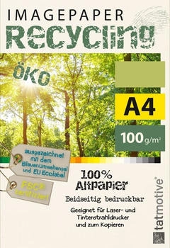 Tatmotive Kopierpapier Imagepaper, A4, Recycling, 100g/qm, naturweiß, 250 Blatt (01-0158-0100-00250)