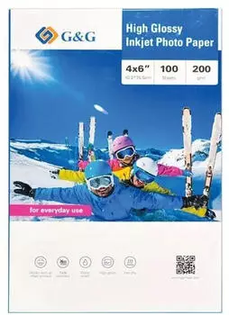 G&G G&G Fotopapier &raquo;High Glossy Inkjet&laquo; 200 g/m&sup2; 100 Blatt (200GSM-4X6-100)