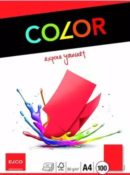 Elco Kopierpapier »Color« A4 100 Blatt rot (74616.92)