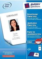 Avery Zweckform 2788, AVERY Zweckform Inkjet-Bewerbungspapier, DIN A4, 100 g/qm