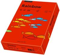 Rainbow 88042475, Rainbow Kopierpapier COLOURED PAPER intensivrot DIN A4 80 g/qm 500