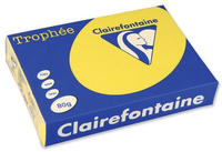 Clairefontaine 1877PC, Clairefontaine Kopierpapier Troph&eacute;e canariengelb DIN A4 80
