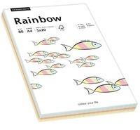 Rainbow Farbpapier A4 80 g/m2 100 Blatt mixed pastell