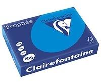 Clairefontaine 1781PC, Clairefontaine Kopierpapier Troph&eacute;e karibischblau DIN A4 80