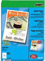 Sigel IP286, sigel Inkjet-Papier, DIN A4, 160 g/qm, hochwei&szlig;, matt 100Bl.