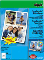 SIGEL Inkjetpapier Photo Paper Everyday, A4, 200 g/m&sup2;, wei&szlig;, hochgl&auml;nzend (50