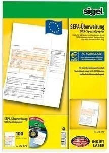 sigel ZV572 SEPA-Überweisung A4 (250 Blatt)