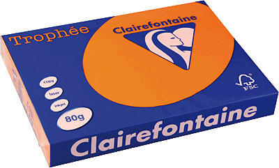 Clairefontaine Trophee Papier, A3, 80g/qm, orange (1762C)