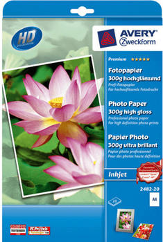 Avery Zweckform Premium Fotopapier, A4, 300g (2482-20)