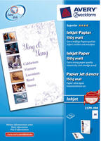 AVERY Zweckform Fotopapier 2579-100 DIN A4 matt 150 g/qm 100 Blatt wei&szlig;