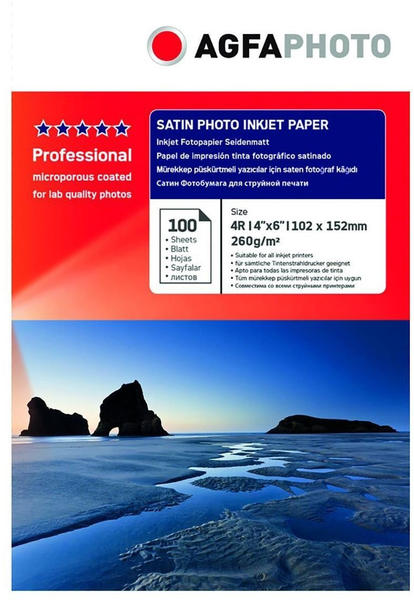 AgfaPhoto Satin Photo Inkjet Paper (AP270100A6S)