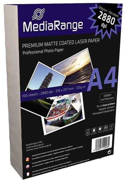 MediaRange Premium Matte Coated Laser Paper