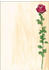sigel DP695 Motivpapier, A4, 90g/qm, Motiv: Rose Bloom