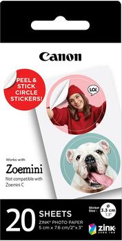 Canon Zink Circle Sticker ZP-2030-2C