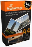 MediaRange MRINK103, MediaRange Fotopapier A4 220gr wei&szlig;