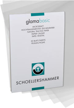 Schoellershammer glama basic Transparentpapier, A4, 92g/qm, 50 Blatt