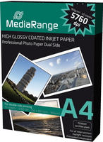 MediaRange MRINK108, MediaRange Fotopapier A4 160gr hochglanz wei&szlig;