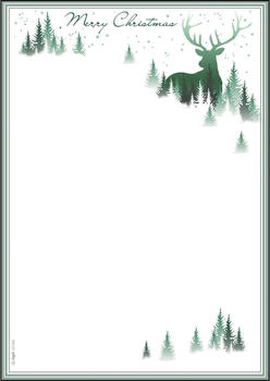 sigel Weihnachtsbriefpapier DP284 Christmas Forest A4 90g