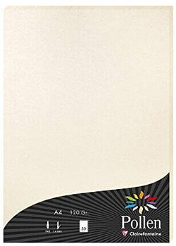 Clairefontaine Pollen A4 120g Perlmutt Elfenbein