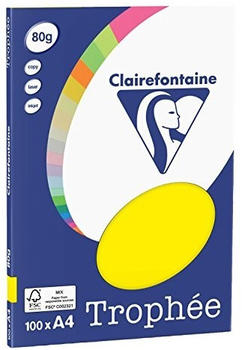 Clairefontaine Papier, A4, 80g/qm, gelb (4117C)