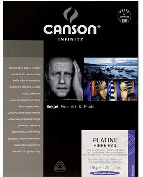 Canson Infinity® Platine Fibre Rag 310g/m² DIN A2 (420x594 mm) 25 Blatt