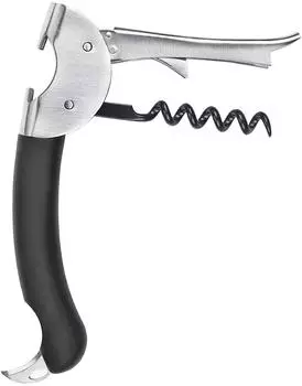 OXO Good Grips Doppelhebel-Kellnerkorkenzieher, Edelstahl (3110200)