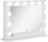 HomCom Hollywood 12 LED-Lampen 80x60 cm weiß