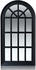 Casa Chic Savile Französischer Fensterspiegel Holzrahmen 86x46 cm schwarz