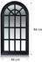 Casa Chic Savile Französischer Fensterspiegel Holzrahmen 86x46 cm schwarz