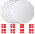vidaXL 16-tlg. Spiegelfliesen-Set rund Glas (3051491)