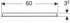 Geberit Option Basic Square Lichtspiegel 60 cm, Beleuchtung oben (502.805.00.1)