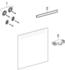 Geberit Option Basic Square Lichtspiegel 70 cm, Beleuchtung oben (502.806.00.1)