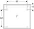 Geberit Option Basic Square Lichtspiegel 80 cm, Beleuchtung oben (502.807.00.1)