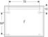 Geberit Option Basic Square Lichtspiegel 90 cm, Beleuchtung oben (502.808.00.1)