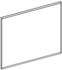 Geberit Option Plus Square Lichtspiegel 90 cm mit direkter und indirekter Beleuchtung aluminium (502.783.00.1)