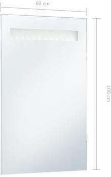 vidaXL Badezimmer-Wandspiegel mit LED 60 x 100cm (144710)