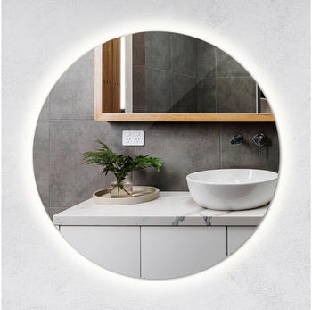 Tulup LED Badspiegel rund &Oslash; 50 cm Neutralwei&szlig;