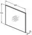 Ideal Standard Mirror & Light Spiegel mit Rahmen 80 cm aluminiumoptik