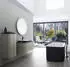 Duravit Happy D.2 Plus Spiegel Sensor-Version, Lichtfelddekor organic, Ø 70 x 4,7 cm