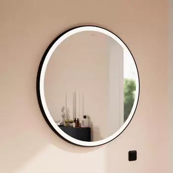 Hansgrohe Xarita Lite S Spiegel mit runder LED-Beleuchtung 900/30 für Wandschalter