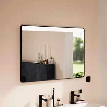 Hansgrohe Xarita Lite Q Spiegel mit horizontaler LED-Beleuchtung 1000/30 für Wandschalter