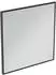 Ideal Standard Conca Spiegel quadratisch 120 cm, mit Beleuchtung neutral, schwarz gerahmt