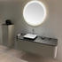 Duravit Happy D.2 Plus Spiegel Sensor-Version, Lichtfelddekor organic, Ø 90 x 4,7 cm, mit Spiegelheizung