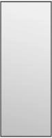 vidaXL T&uuml;rspiegel Schwarz 30x80 cm Glas und Aluminium