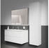 Ideal Standard Mirror & Light Spiegel mit Rahmen 100 cm aluminiumoptik